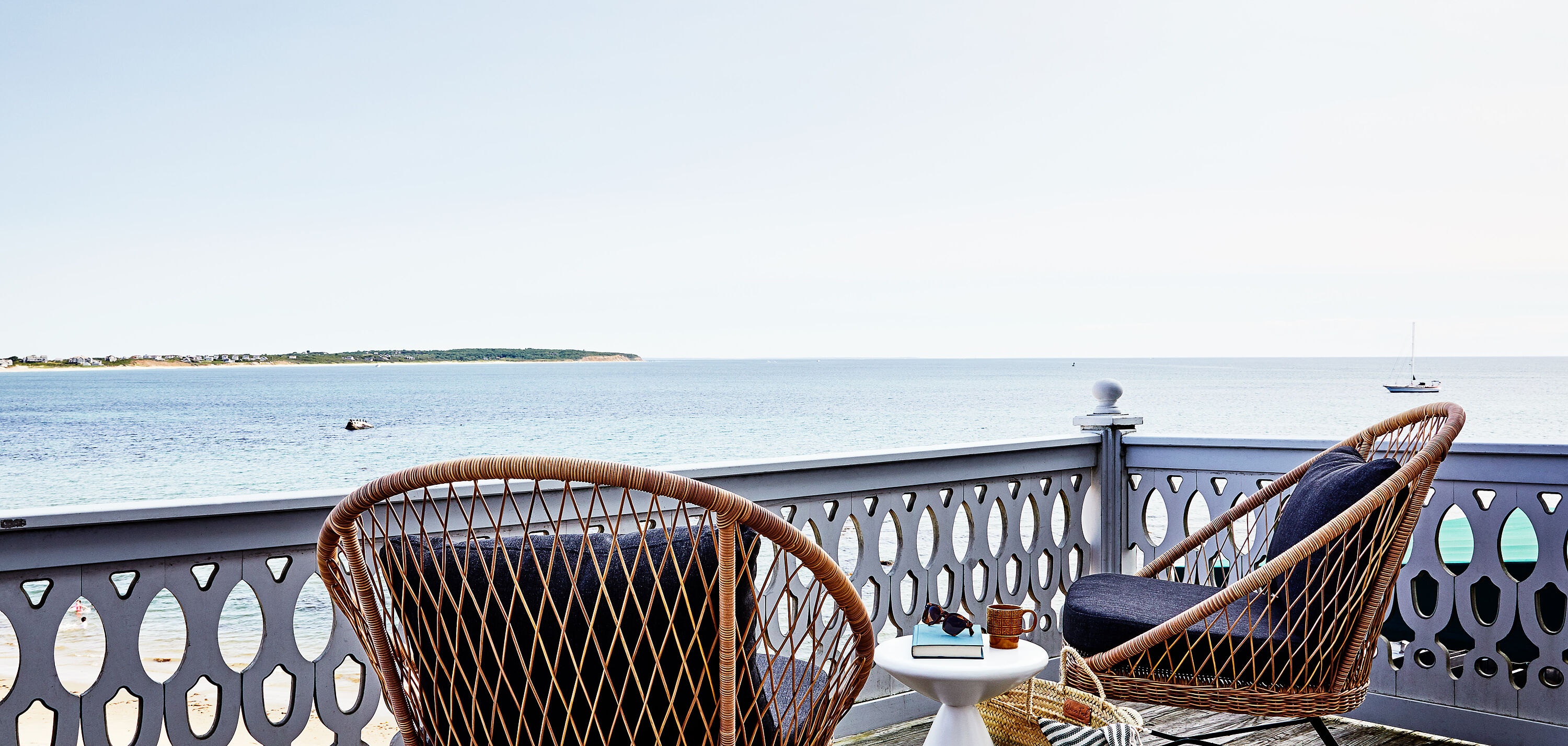 Oceanview King with Balcony Rooms Block Island Beach House